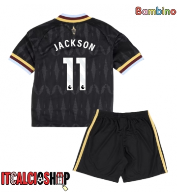 Aston Villa Nicolas Jackson #11 Seconda Maglia Bambino 2026-27 Manica Corta (+ Pantaloni corti)